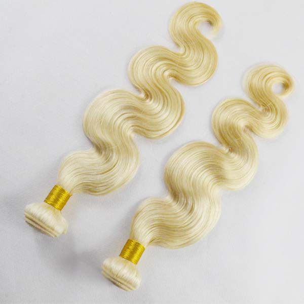 613 blonde hair weave thick virgin brazilian hair bundles with frontals YL173